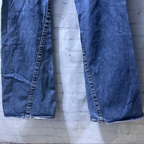 True Religion Distressed Blue Bootcut Jeans - Picture 8 of 8